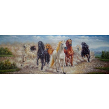 Pintura a óleo Handmade mais nova do cavalo